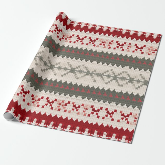 UGLY SWEATER MÖNSTER PRESENTPAPPER (Utrullad)