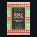 Ugly Sweater Ord Art julfest Inbjudningar<br><div class="desc">Den här inbjudan är perfekt för din uggla/tajta Sweater Party! Personlig med din egen speciellare text och använda den för den party eller händelse som du väljer. Matchande föremål,  inklusive porto,  klistermärke,  poster,  papprare blöjor och annat finns också i vår butik.www.zazzle.com/specialoccasioncards</div>