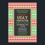 Ugly Sweater Ord Art julfest Inbjudningar<br><div class="desc">Den här inbjudan är perfekt för din uggla/tajta Sweater Party! Personlig med din egen speciellare text och använda den för den party eller händelse som du väljer. Matchande föremål,  inklusive porto,  klistermärke,  poster,  papprare blöjor och annat finns också i vår butik.www.zazzle.com/specialoccasioncards</div>