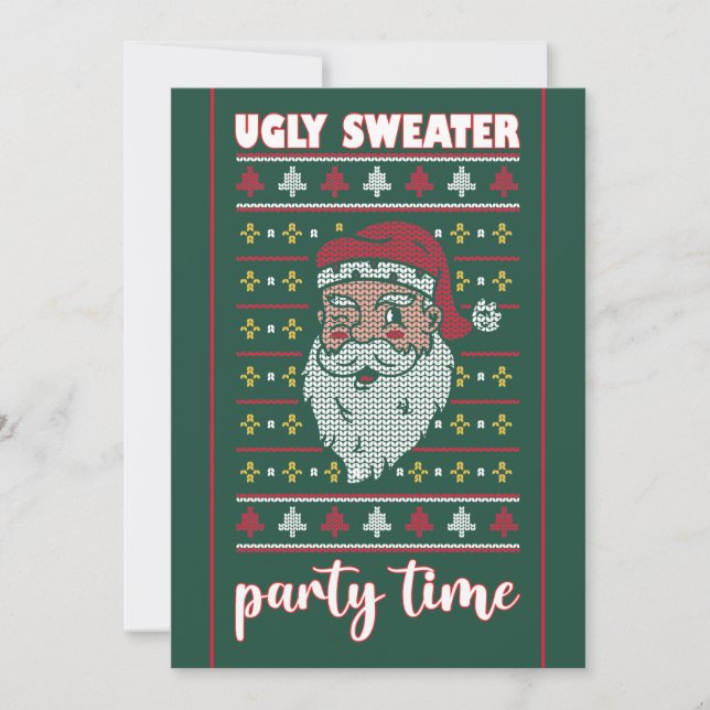 Ugly Sweater Party-inbjudan Inbjudningar (Framsida)