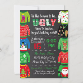 Ugly Sweater Party-inbjudan - jul Party Inbjudningar