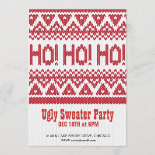 Ugly Sweater Party Inbjudningar