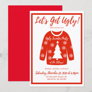 Ugly Sweater Party Inbjudningar