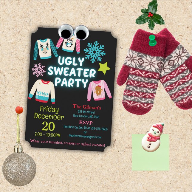 Ugly Sweater Party Inbjudningar (Skapare uppladdad)