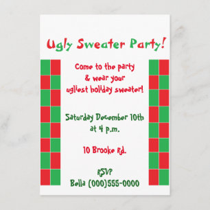 "Ugly Sweater Party"-inbjudningar Inbjudningar