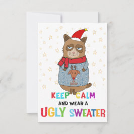 Ugly Sweater party invitation, Christmas party Inbjudningar