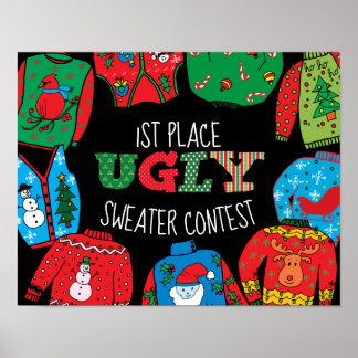 Ugly Sweater Poster, Photo Prop Poster