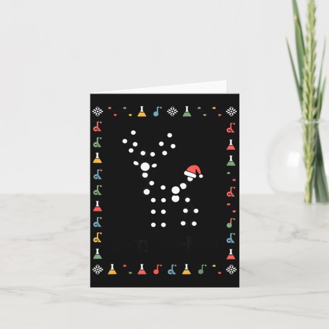 Ugly Sweater Science Christmas Chemistry Teacher M Kort (Framsida)