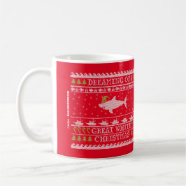 Ugly Sweater Shark - Underbar vit jul Kaffemugg