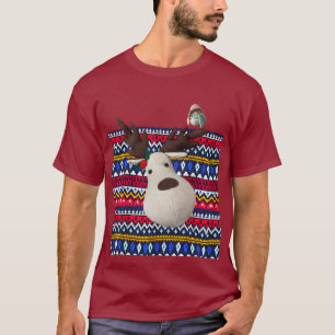Ugly Sweater T-shirt Reindeer och bird luser party