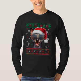 Ugly Sweater X-mas Santa Xoloitzcuintli Hund Jesus T Shirt