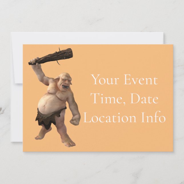 Ugly Troll Thunder_Cove Inbjudningar (Framsida)