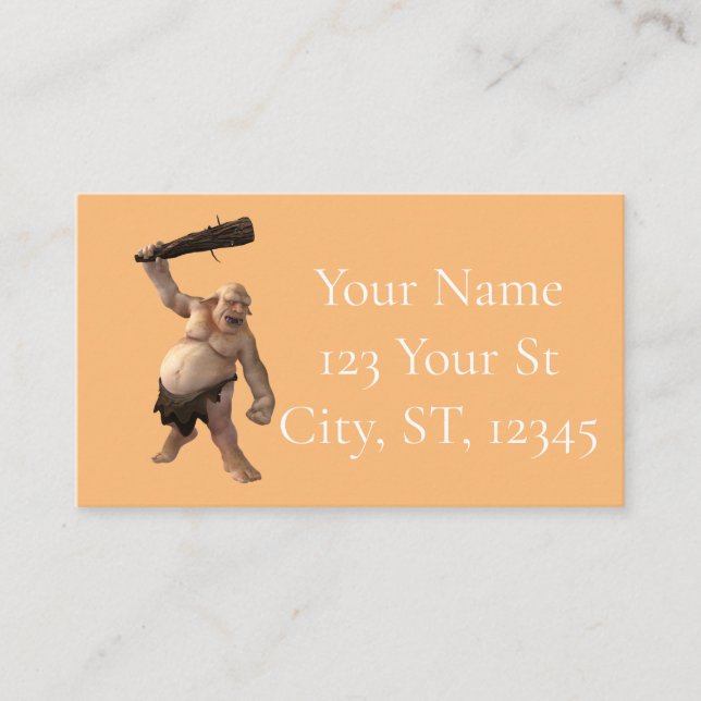 Ugly Troll Thunder_Cove Visitkort (Framsida)