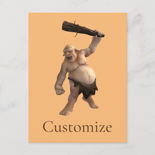 Ugly Troll Thunder_Cove Vykort (Framsida)