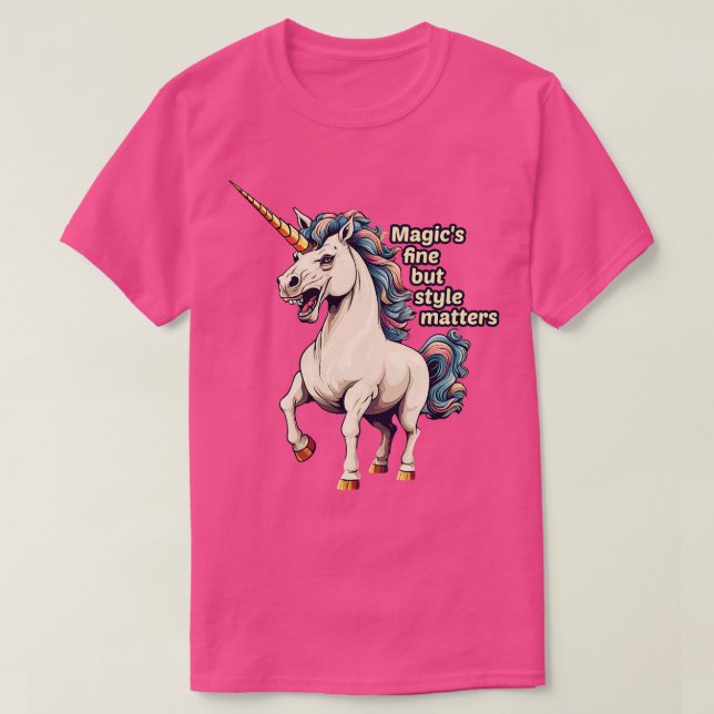 Ugly Unicorn Magics Bra men Stil Matters T Shirt (Design framsida)
