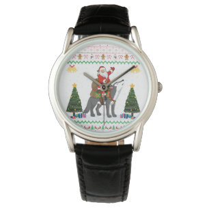 Ugly Varg Julafton Gift Santa Riding Varg jul jul Armbandsur