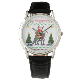 Ugly Varg Julafton Gift Santa Riding Varg jul jul Armbandsur