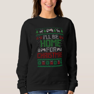 Ugly Xmas I'll Be Home For Christmas Video Game T Shirt