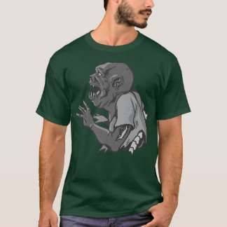 Ugly Zombie Arm har ryggmärgsskelett Halloween Pa T Shirt