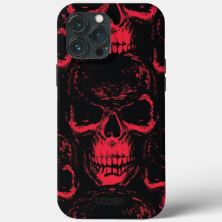 UGLYE® Blood Red Döskallars iPhone/iPad-fall