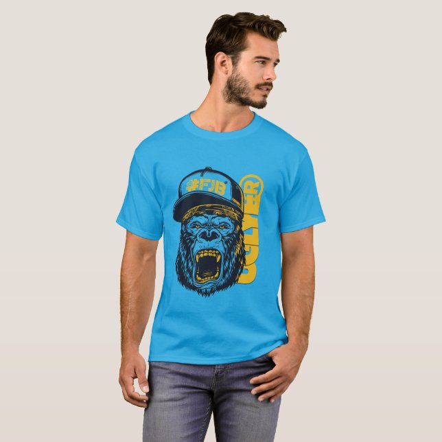 UGLYE ®️ Ferocious Gorilla T-Shirt (Hel framsida)