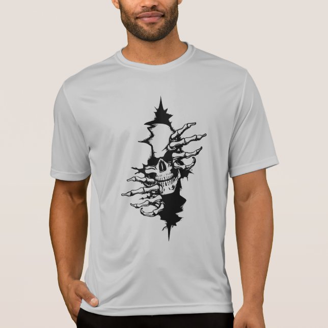 UGLYE® Skeleton of Death Breakthrough Sport T Shirt (Framsida)