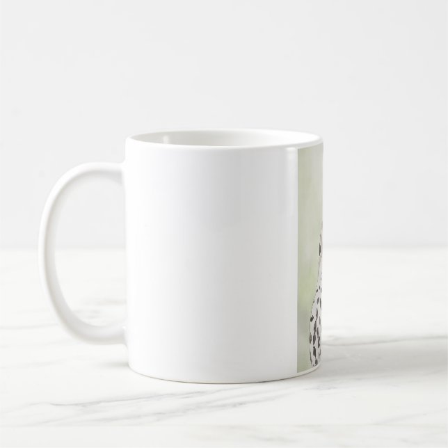Ugnsfågel rolig fågelmålning kaffemugg (Vänster)