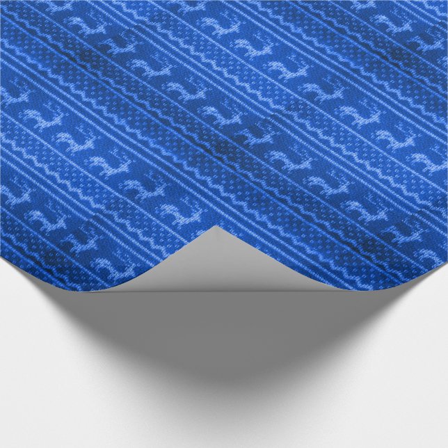 Ugt julsötare mönster presentpapper (Hörn)