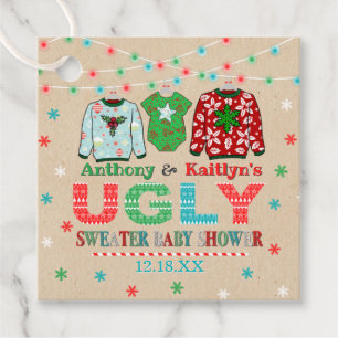 Ugt sötare jul - babyskal gåvor etiketter