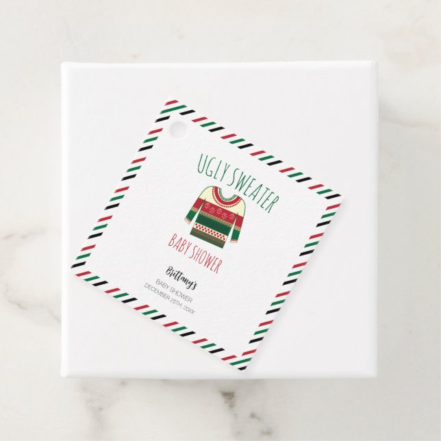 Ugt sötare jul - babyskal gåvor etiketter (På plats)