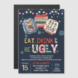 Ugt sötare jul Party Magnetisk Inbjudningskort