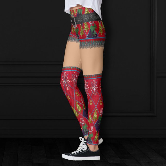 Ugt Sweater Kort Skirt Thigh High | Mellanliggande Leggings (Skapare uppladdad)