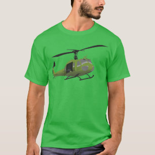 UH1 Huey Helicopter Pilot T Shirt