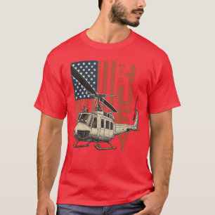 UH1 Huey militär helikopter luftfart amerikansk fl T Shirt