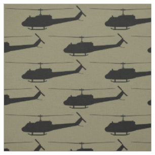 UH-1 Huey Black Silhouette Tyg