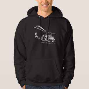 UH-1N kopplar samman Huey Hoodie