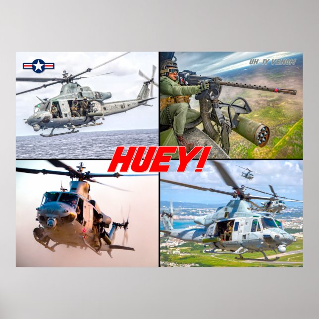 UH-1Y VENOM "HUEY" POSTER (Framsidan)