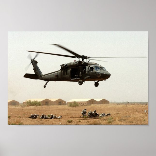 UH-60 Black Hawk Helicopter Poster (Framsidan)