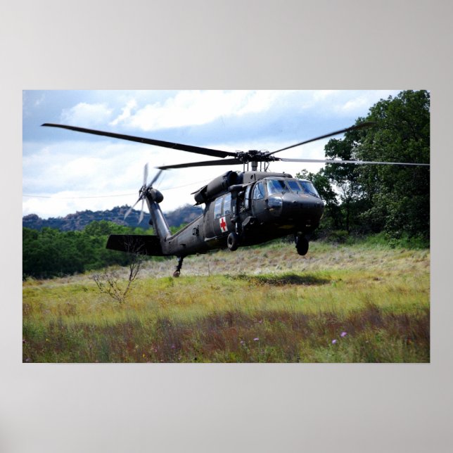 UH-60 Black Hawk Helicopter Poster (Framsidan)
