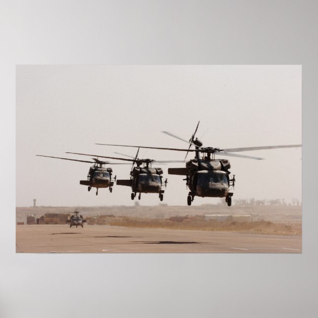 UH-60 Black Hawk Helicopters Poster (Framsidan)