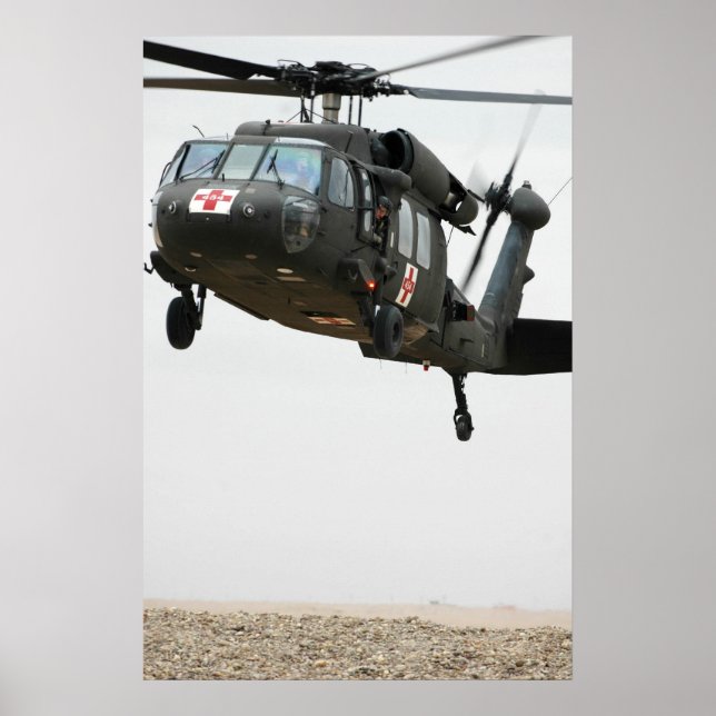 UH-60A Black Hawk Helicopter Poster (Framsidan)