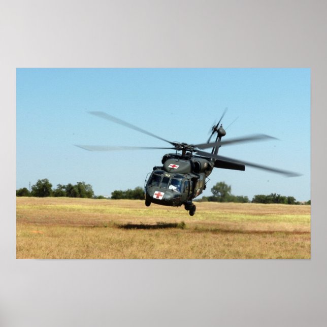 UH-60A Black Hawk Helicopter Poster (Framsidan)