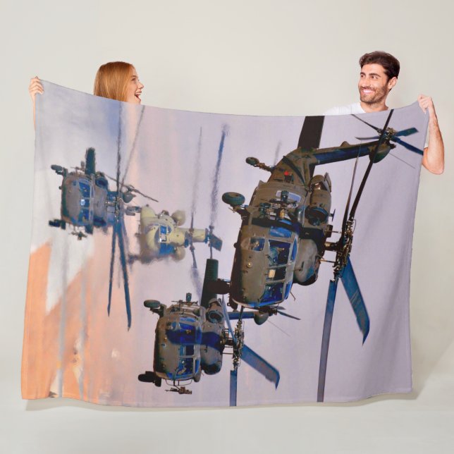 UH-60M SVART HAWK FLEECEFILT (På plats)