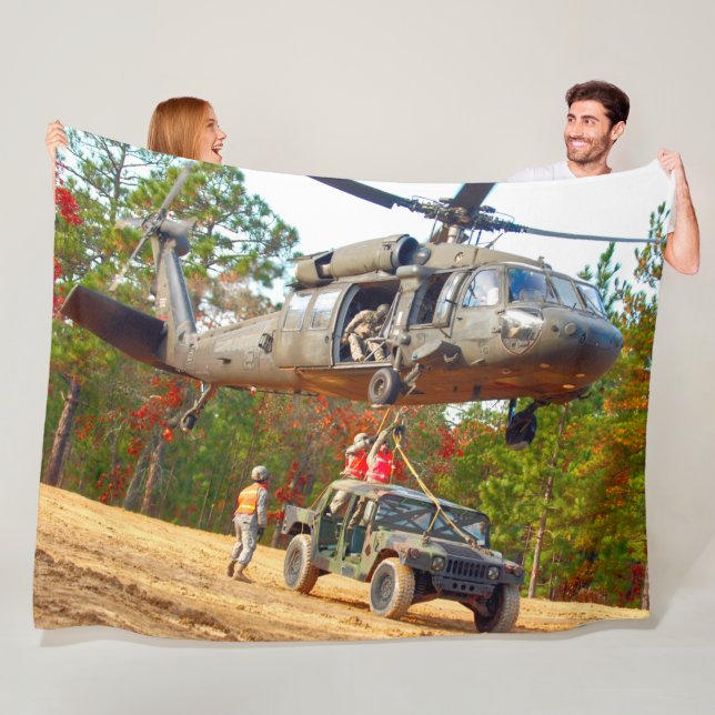 UH-60M SVART HAWK FLEECEFILT (På plats)