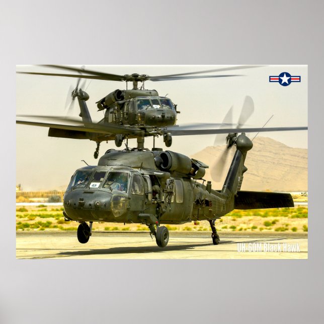 UH-60M SVART HAWK POSTER (Framsidan)
