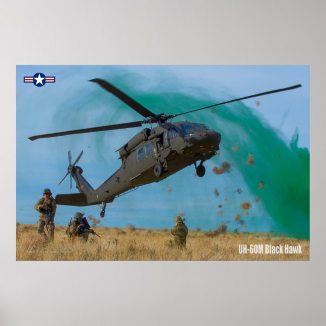 UH-60M SVART HAWK POSTER (Framsidan)