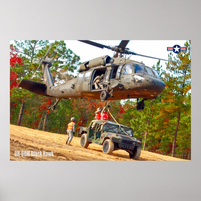 UH-60M SVART HAWK POSTER (Framsidan)