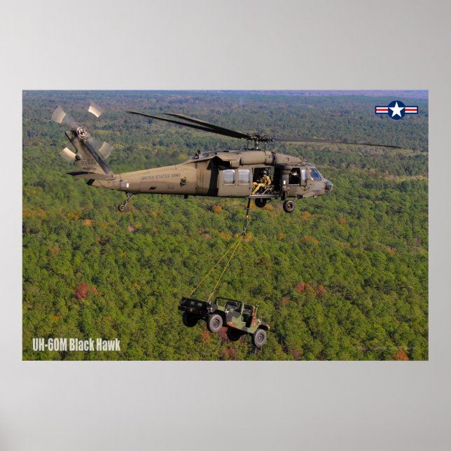 UH-60M SVART HAWK POSTER (Framsidan)