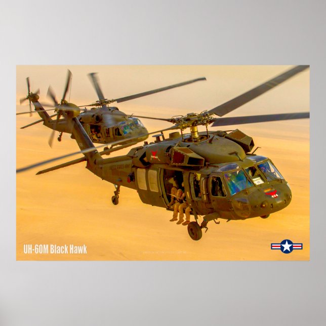 UH-60M SVART HAWK POSTER (Framsidan)