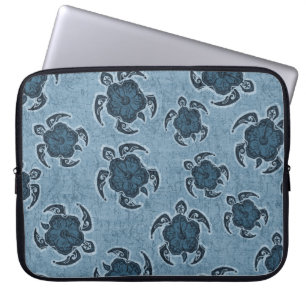 Uhane Honu Hibiscus Batik Hawaiian Turtle Wetdräe Laptop Fodral